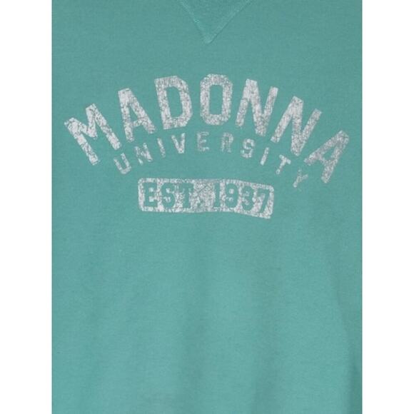 Madonna University Est. 1937 Fleece Sweatshirt in Awesome Sea-Green Color – XL - Picture 2 of 5